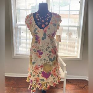 Floral mid calf summer dress